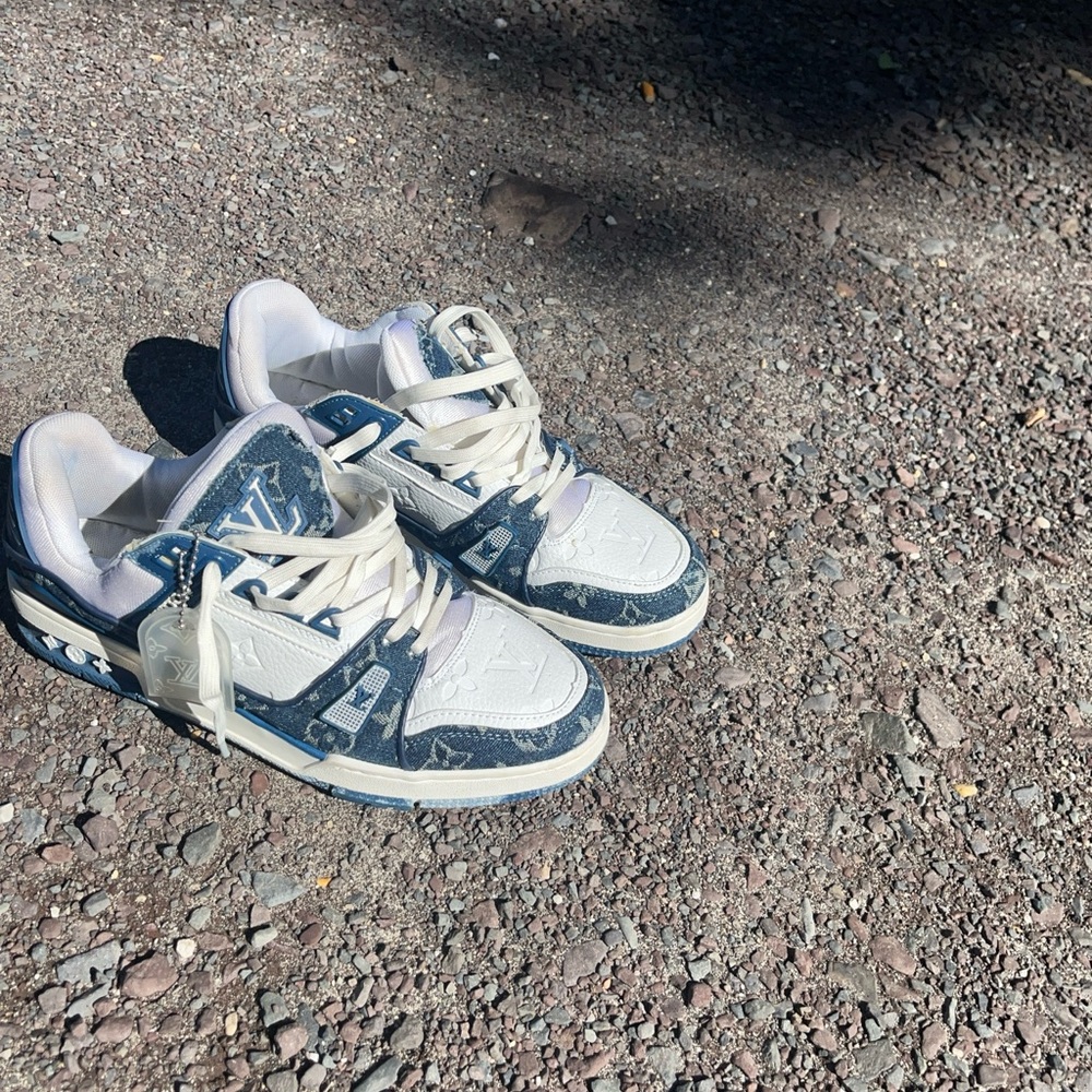 New training shoes, but worn